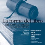 Riapre la mostra "La forma del libro"